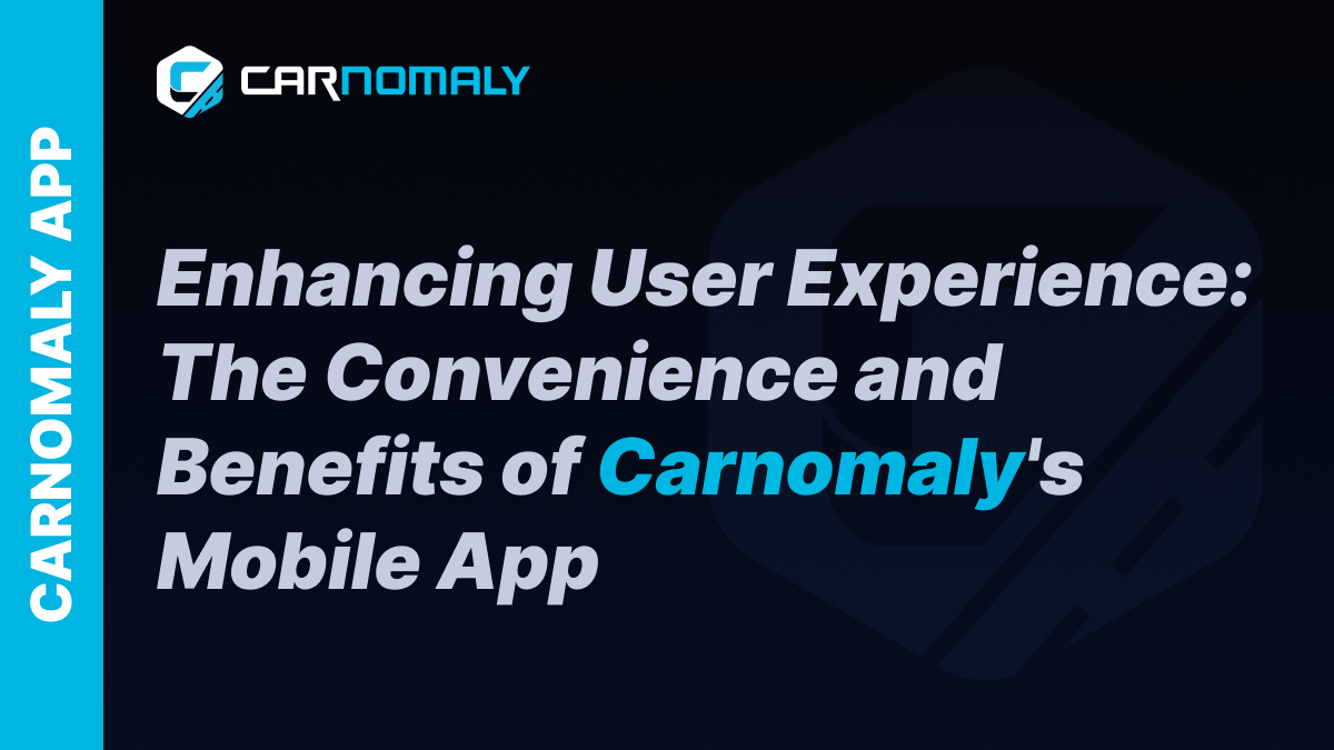 Enhancing User Experience: The Convenience and Benefits of Carnomaly's Mobile App